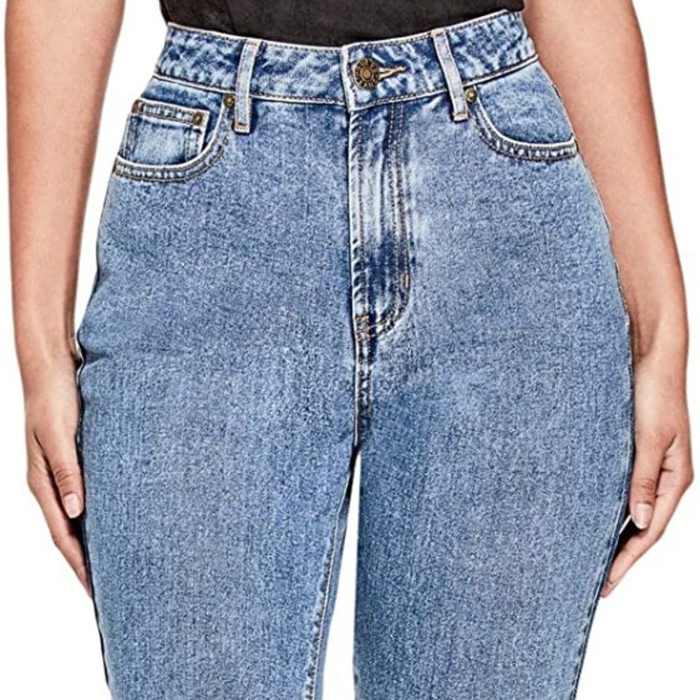 New GUESS Kiley High-Rise Jeans sz 27 -Medium wash - Picture 5 of 8